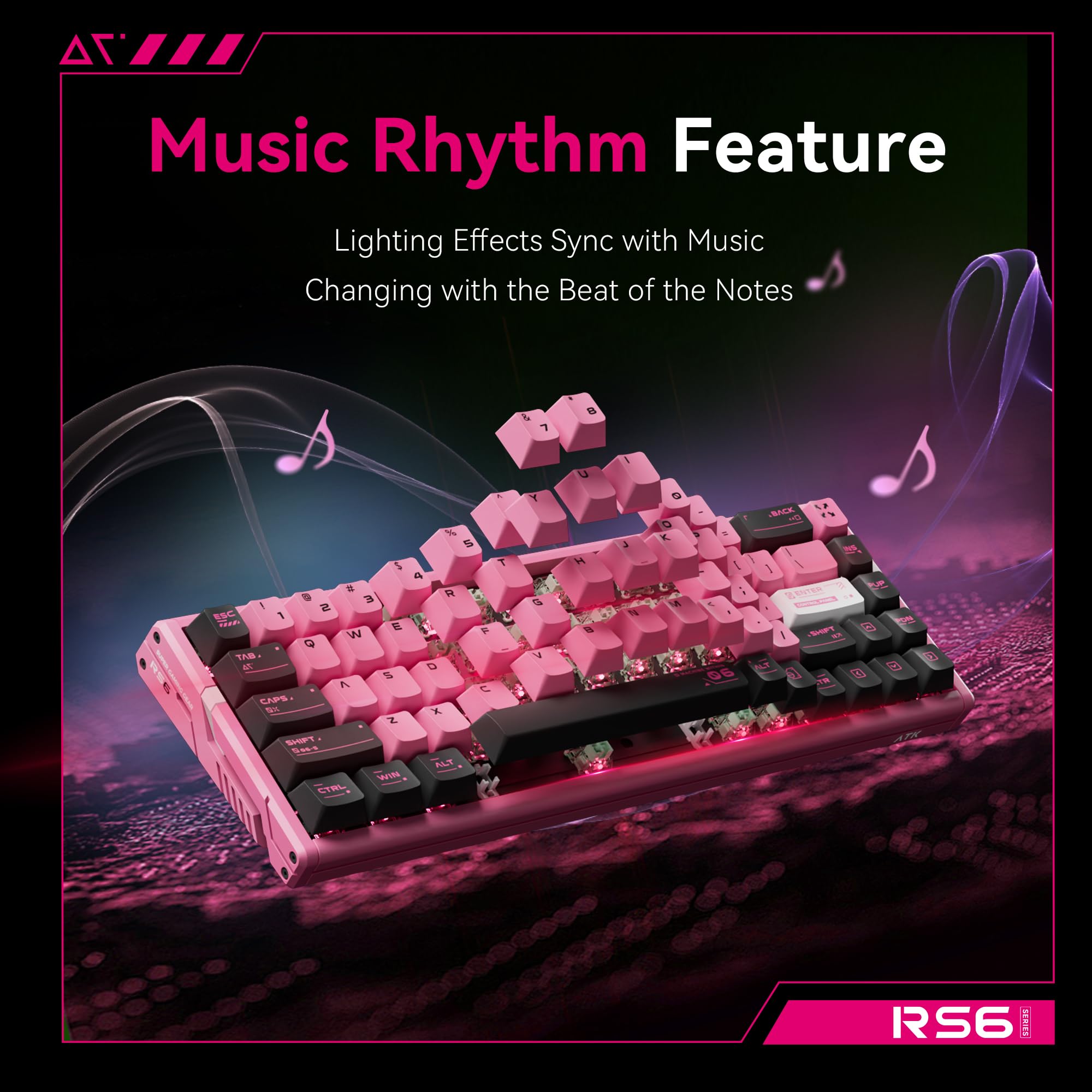 Amazon.com: ATK RS6 Ultra Hall Effect Gaming Keyboard – 65